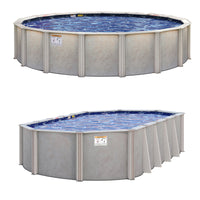 River Bend 52" or 54" Tall Resin Above Ground Pool Kit plus Starter Package