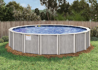River Bend 52" or 54" Tall Resin Above Ground Pool Kit With Step plus Starter Package
