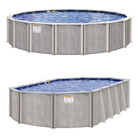 River Bend 52" or 54" Tall Resin Above Ground Pool Kit plus Starter Package