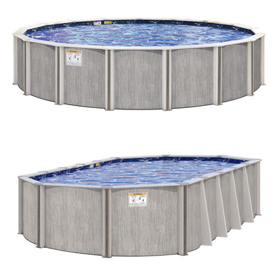 River Bend 52" or 54" Tall Resin Above Ground Pool Kit plus Starter Package