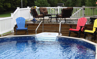 River Bend 52" or 54" Tall Resin Above Ground Pool Kit With Step plus Starter Package