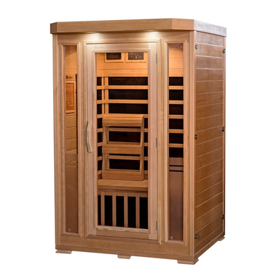 Sonoma 2 Person Hemlock FAR Infrared Sauna with Bluetooth Stereo