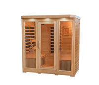 Sonoma 4 Person Hemlock FAR Infrared Corner Sauna with Bluetooth Stereo