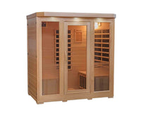 Sonoma 4 Person Hemlock FAR Infrared Corner Sauna with Bluetooth Stereo