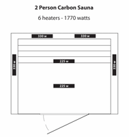 Coronado 2 Person Hemlock Carbon FAR Infrared Sauna