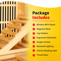 Cedar Elite 3-4 Person Premium Infrared Sauna Room with 9 Carbon Heaters