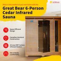 Great Bear 6 Person Cedar FAR Infrared Sauna