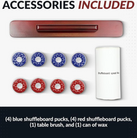 Cheyenne 12-ft Shuffleboard Table in Rustic Oak Finish