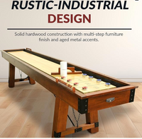 Cheyenne 12-ft Shuffleboard Table in Rustic Oak Finish