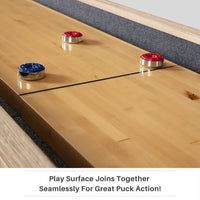 The Rockford 12' Two-Piece Espresso Shuffleboard Table