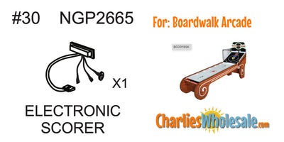 Replacement Skeeball Table Parts NGP2665 Electronic Scorer for Board Walk Arcade Ball