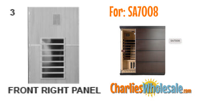 Replacement Part SAP7025 Front Right Panel