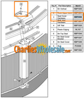 Replacement Part NBP1032 Seat Cover Bolt Package