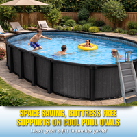 Cool Pool 54” Deep Above Ground Aluminum Wall Pool Package