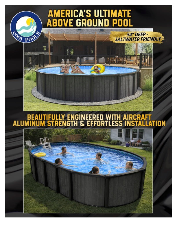 Cool Pool 54” Deep Above Ground Pool Package | Charlie's Wholesale