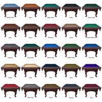 Charles River 8' Slate Pool Table w/ Leather Drop Pockets