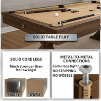 The Rockford 7' Multi-Game Billiards Table