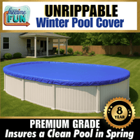 16' x 25' Oval Above Ground Swimming Pool Tarp Winter Cover