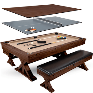The Rockford 7' Multi-Game Billiards Table