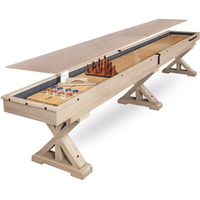 The Rockford 12' or 14' Two-Piece Solid Wood Shuffleboard Table