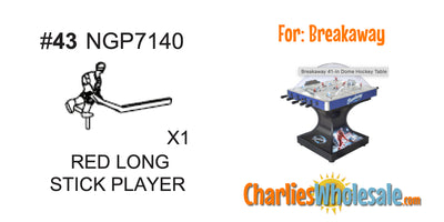 Replacement Part NGP7140 Red Long Stick Player