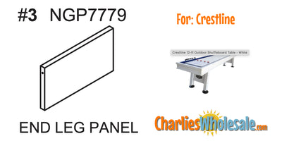 Replacement Part NGP7779 End Leg Panel