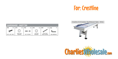 Replacement Part NGP7785 Hardware