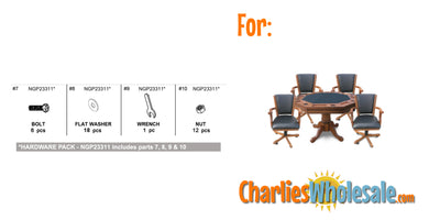 Replacement Part NGP23311 Hardware Pack