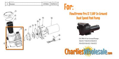 Replacement Part NEP4212 Blue Wave STRAINER (for NE4517 to NE4520)