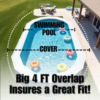 Unrippable Above Ground Swimming Pool Tarp Winter Cover Round or Oval