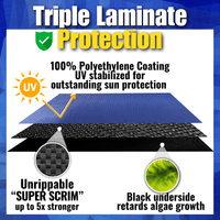Unrippable Above Ground Swimming Pool Tarp Winter Cover Round or Oval