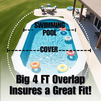 Unrippable Above Ground Swimming Pool Tarp Winter Cover Round or Oval