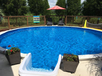 River Bend 52" or 54" Tall Resin Above Ground Pool Kit With Step plus Starter Package