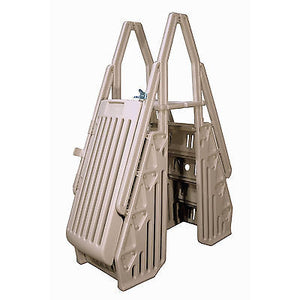 Vinyl Works Taupe Neptune A-Frame Hybrid Ladder & Step Entry System