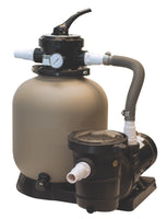 Sand Filter System with 1 Horsepower HP Dual 2 Speed Pump for Above Ground Pools