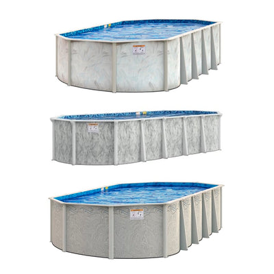 12' x 18' Oval Steel Wall Above Ground Pool Kits plus Charlie's Starter Package