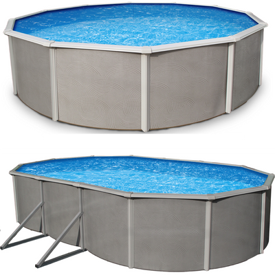 Belize 52" Steel Wall Above Ground Pool Kit plus Starter Package