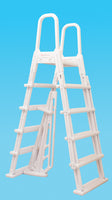 A-Frame Flip Up Resin Above Ground Swimming Pool Safety Ladder