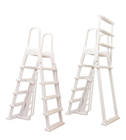 A-Frame Flip Up Resin Above Ground Swimming Pool Safety Ladder