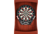 Outlaw Dart Board Cabinet with Official Electronic Scoring Soft Tip Darts Game