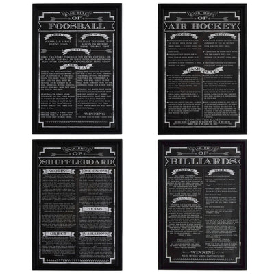 Game Rules Wall Art