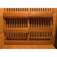 Klondike 4 Person Cedar Infrared Sauna Room with 9 Carbon Heaters