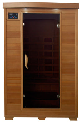 Sahara 2 Person Hemlock FAR Infrared Sauna Room with 5 Ceramic Heaters