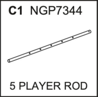 Replacement Part NGP7344 5 Player Rod