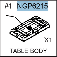 Replacement Parts - NGP6215 Air Hockey Body