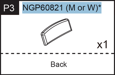 Replacement Part NGP60821 Cambridge Spectator Chair Back