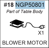 Replacement Part NGP50801 Blower Motor