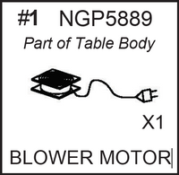 Replacement Part NGP5889 Blower Motor