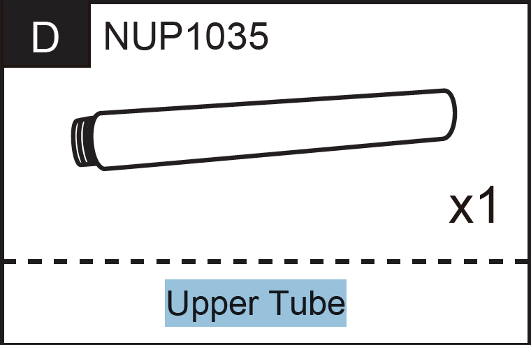 Replacement Part NUP1035 Upper Tube