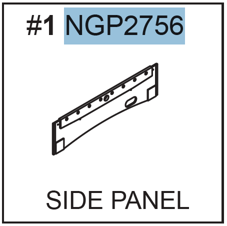 Replacement Part NGP2756 Side Panel